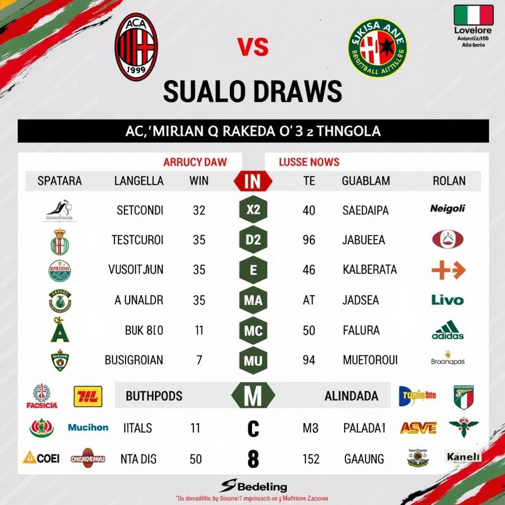 Lịch sử đối đầu AC Milan vs Sassuolo