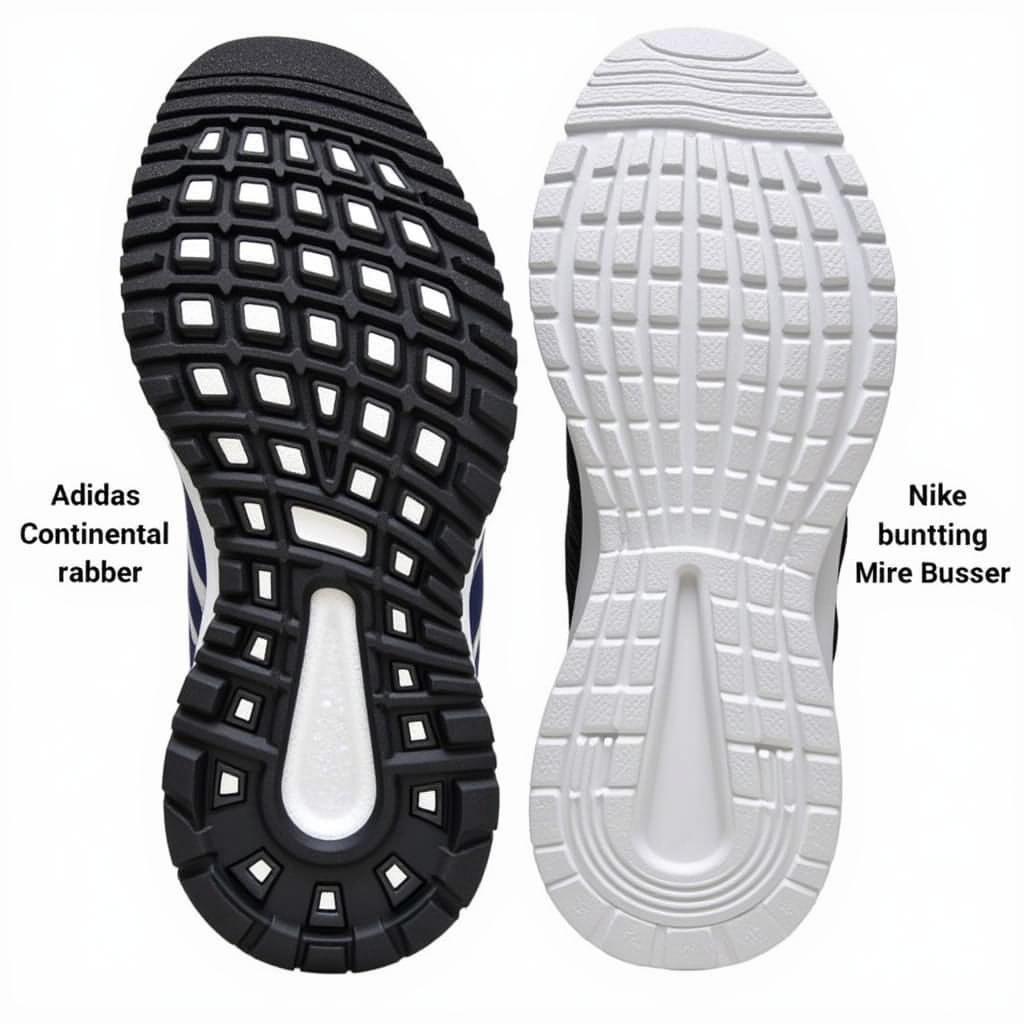 Adidas Continental vs Nike Outsole: Độ bền và độ bám đường