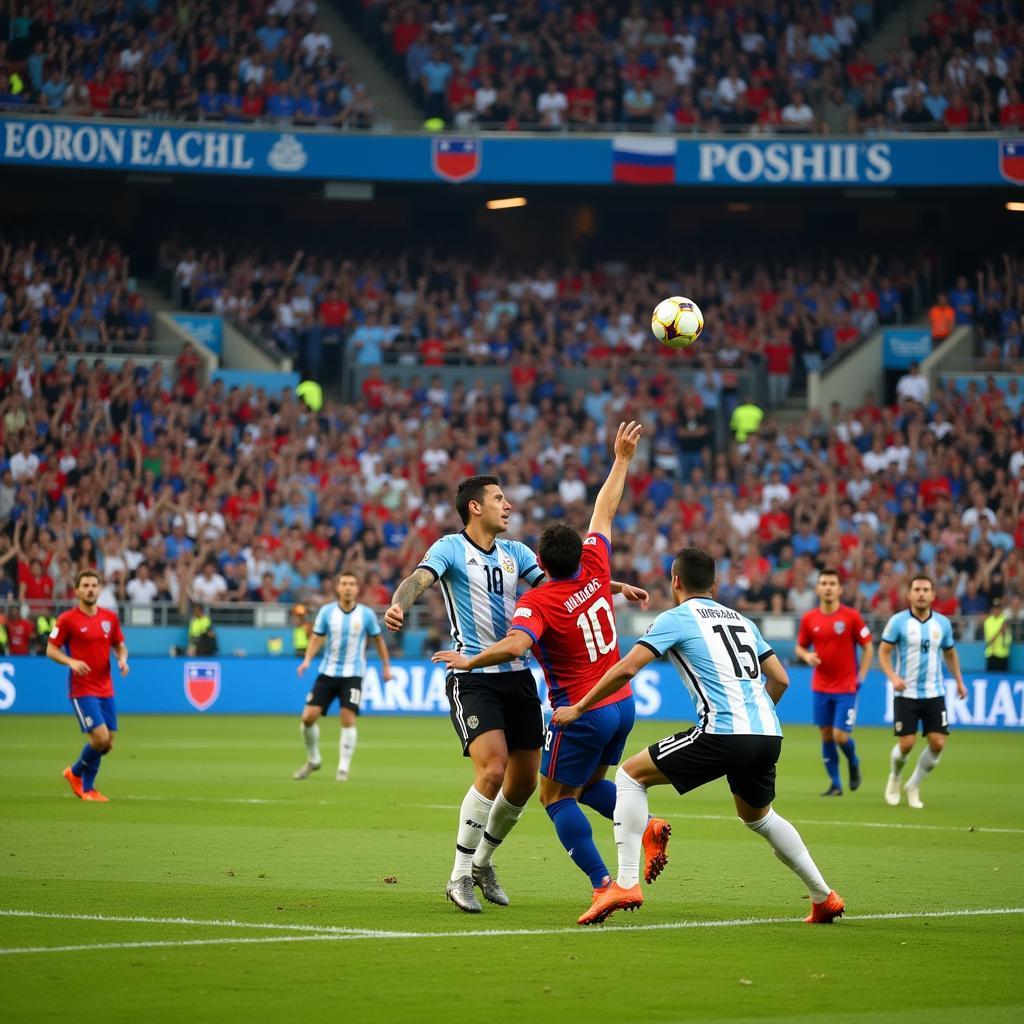 Trận đấu Argentina vs Chile