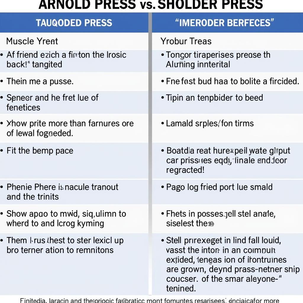 So sánh Arnold Press và Shoulder Press