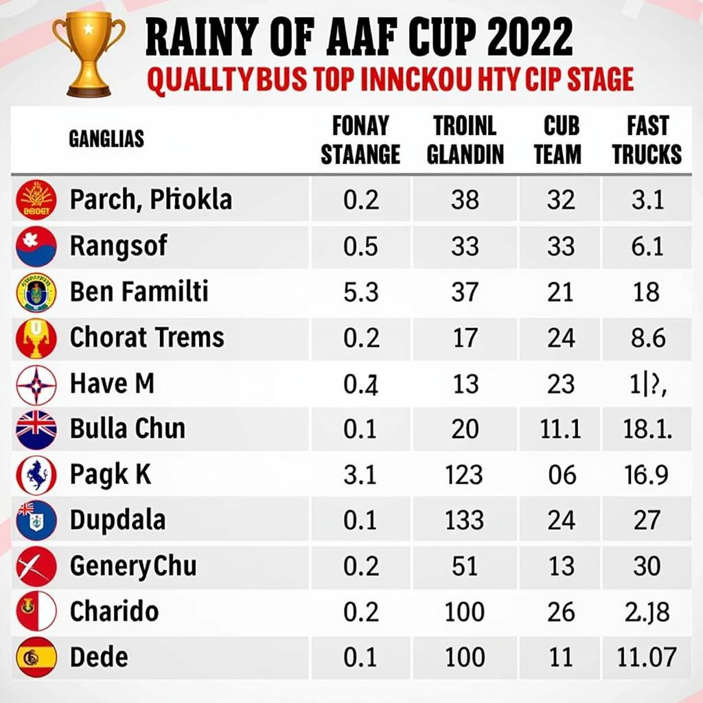 AFF Cup 2022 Standings