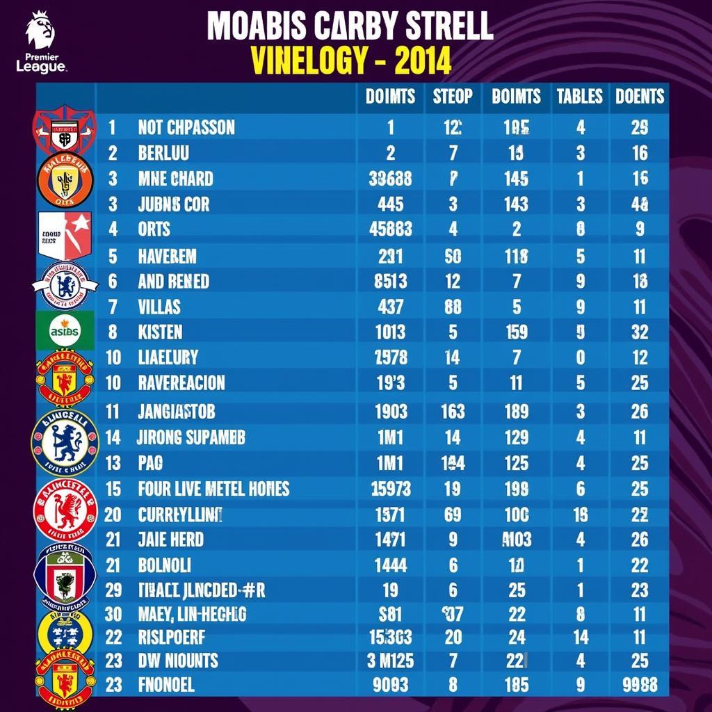 Premier League Table