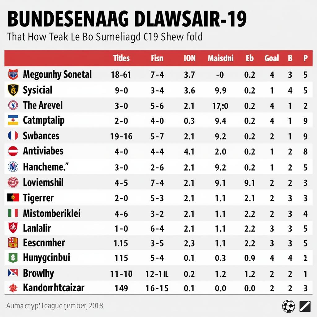 Bundesliga Standings