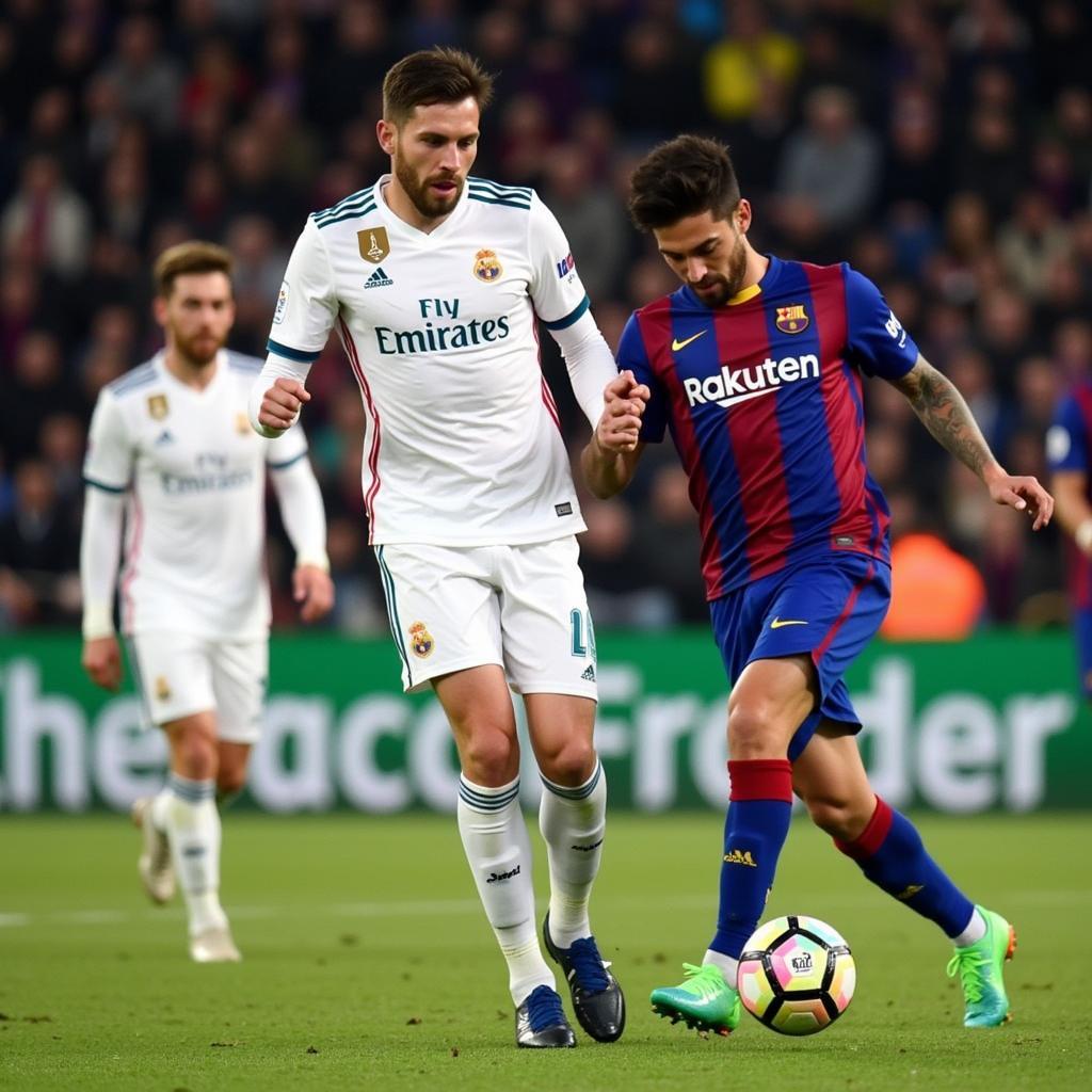 Real Madrid và Barcelona cạnh tranh quyết liệt tại La Liga 2021