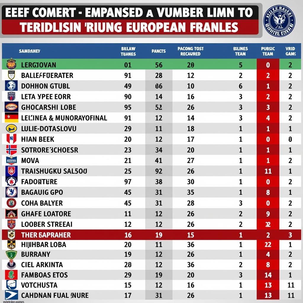 Eliteserien Standings