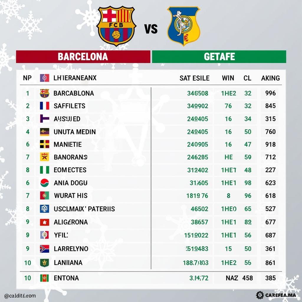 Lịch sử đối đầu Barcelona vs Getafe