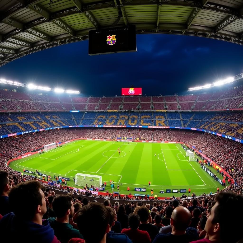 Barcelona và Villarreal đối đầu tại Camp Nou năm 2017