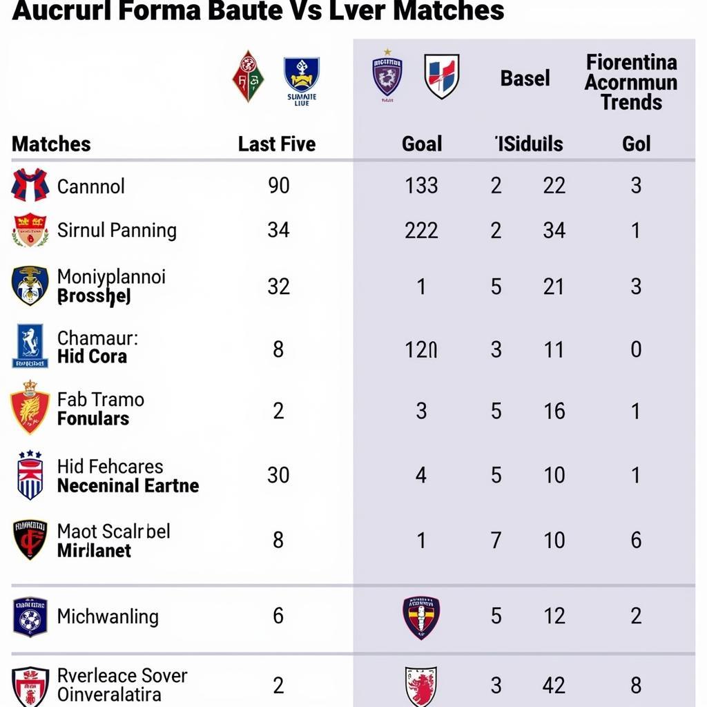 Phong độ hiện tại của Basel và Fiorentina