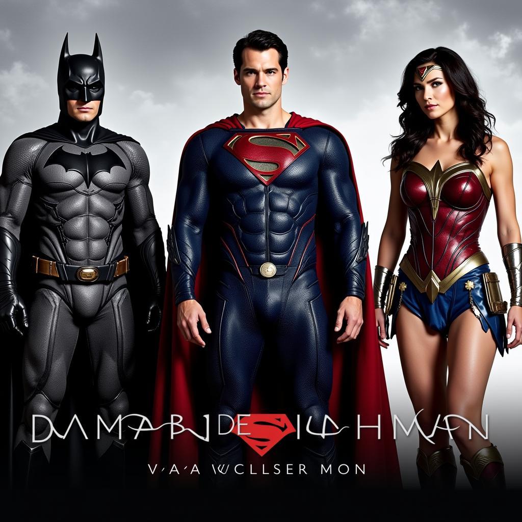 Bộ ba Batman, Superman và Wonder Woman trong "Batman v Superman: Dawn of Justice"