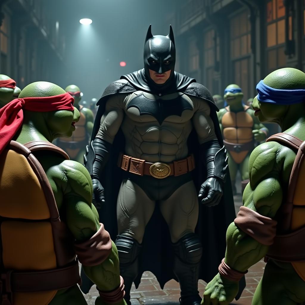 Batman và Teenage Mutant Ninja Turtles đối đầu trong trailer mới nhất