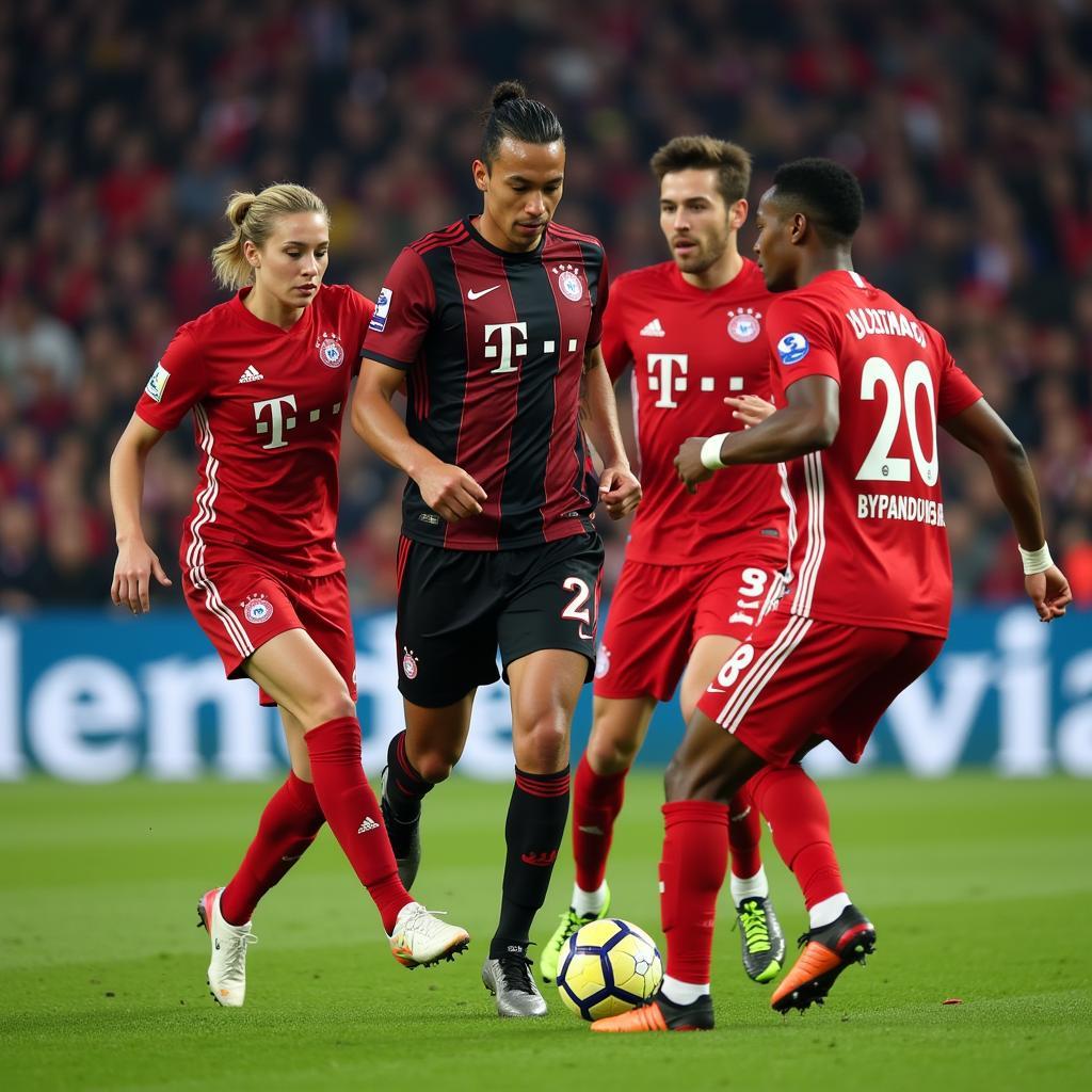 Hàng công Bayern Munich thể hiện sức mạnh