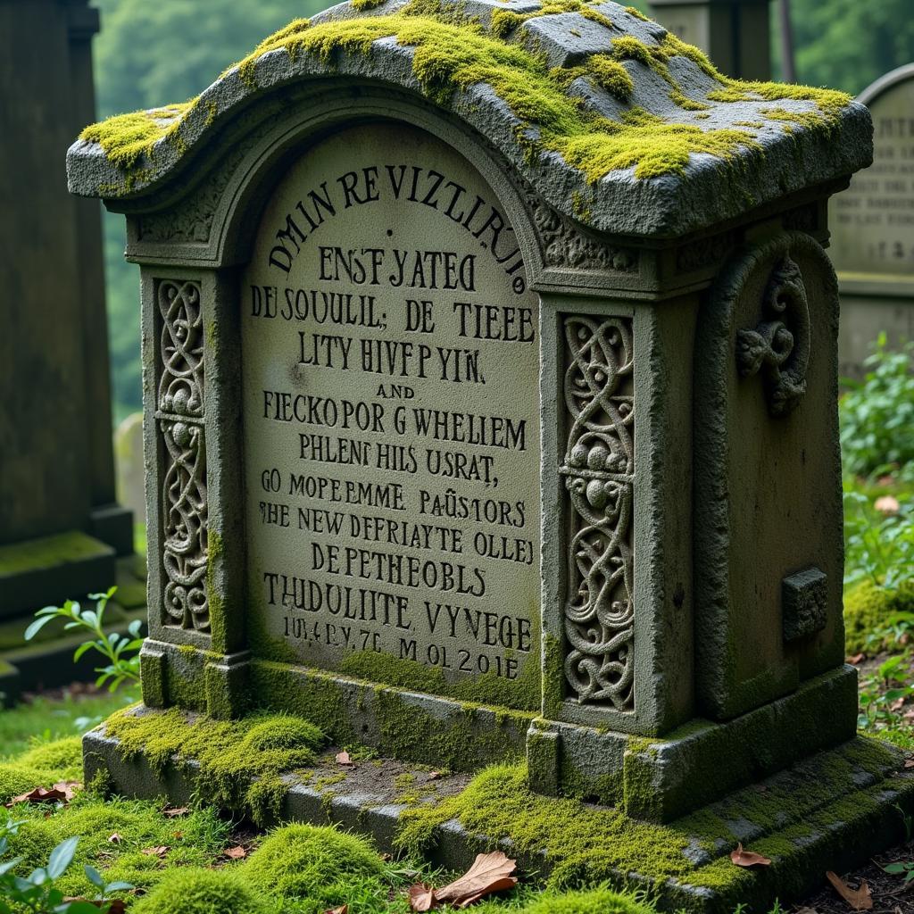 Ancient Tombstone