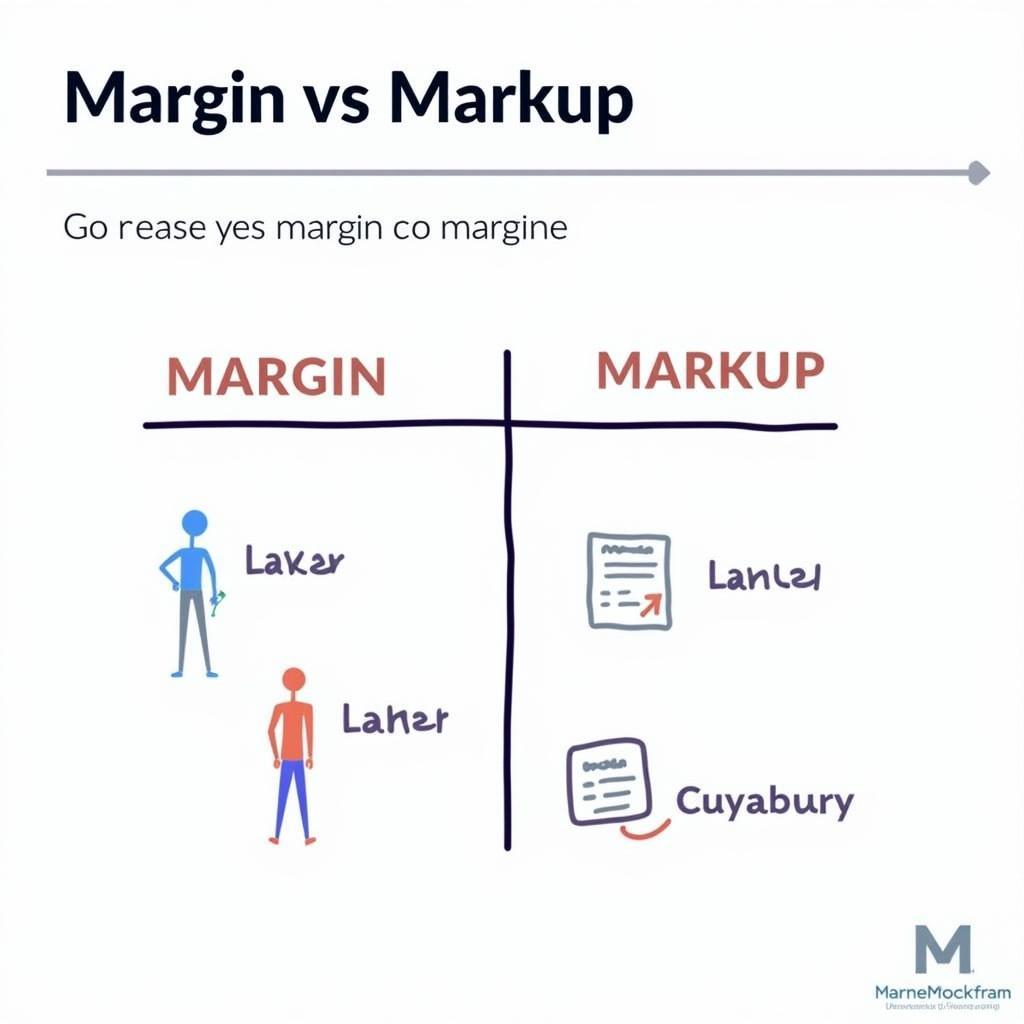 Biểu đồ so sánh margin và markup