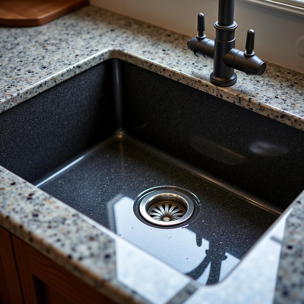 Boồn rửa đá granite sang trọng và hiện đại