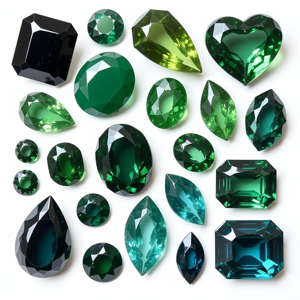 Bộ sưu tập đá Diopside đa sắc màu