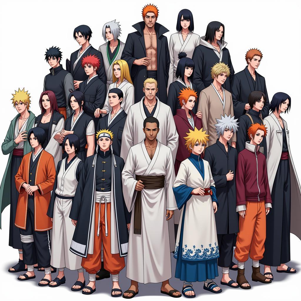 Bộ sưu tập nhân vật đồ sộ trong Naruto vs Bleach 3.9