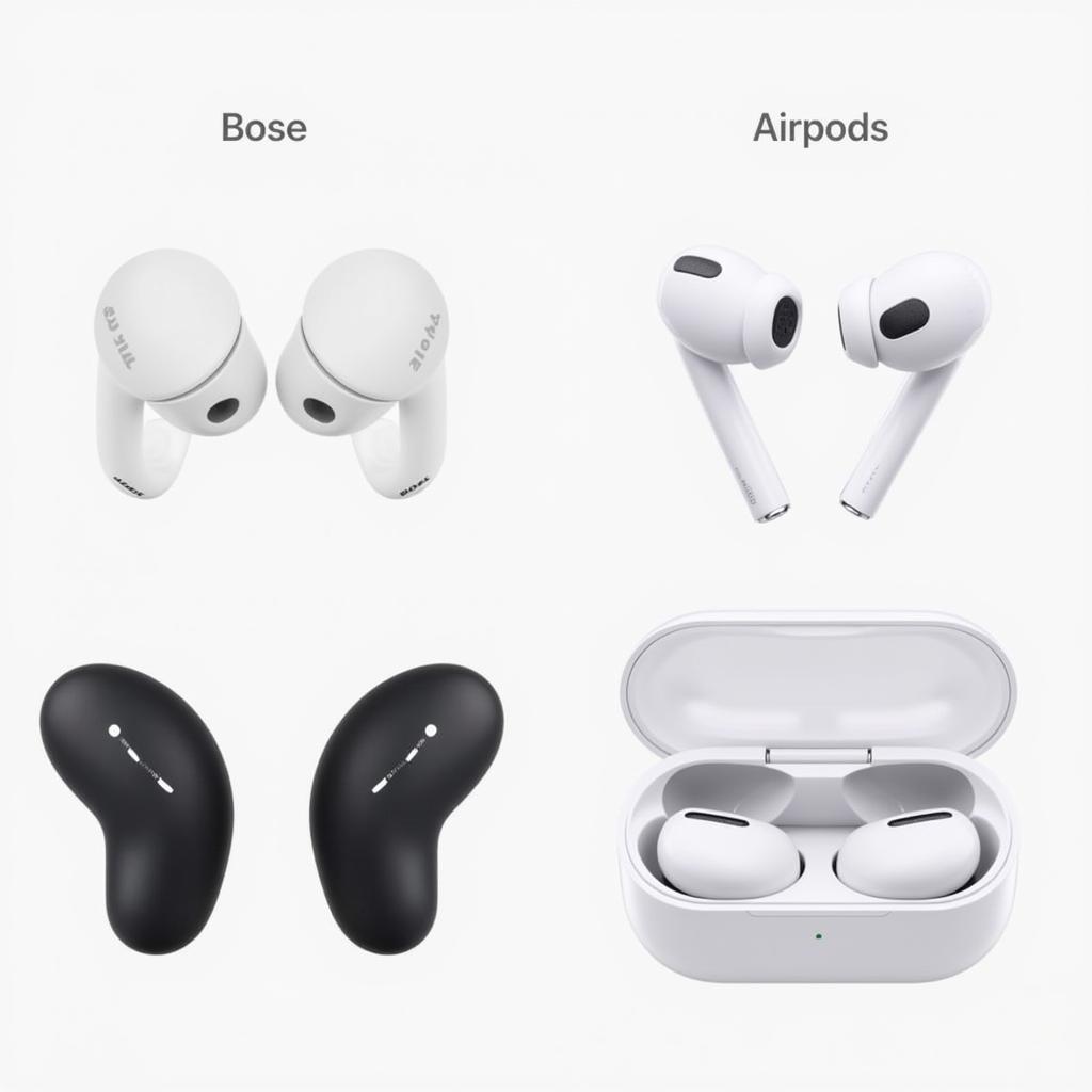 Bose Soundsport Free vs Airpods: Thiết kế