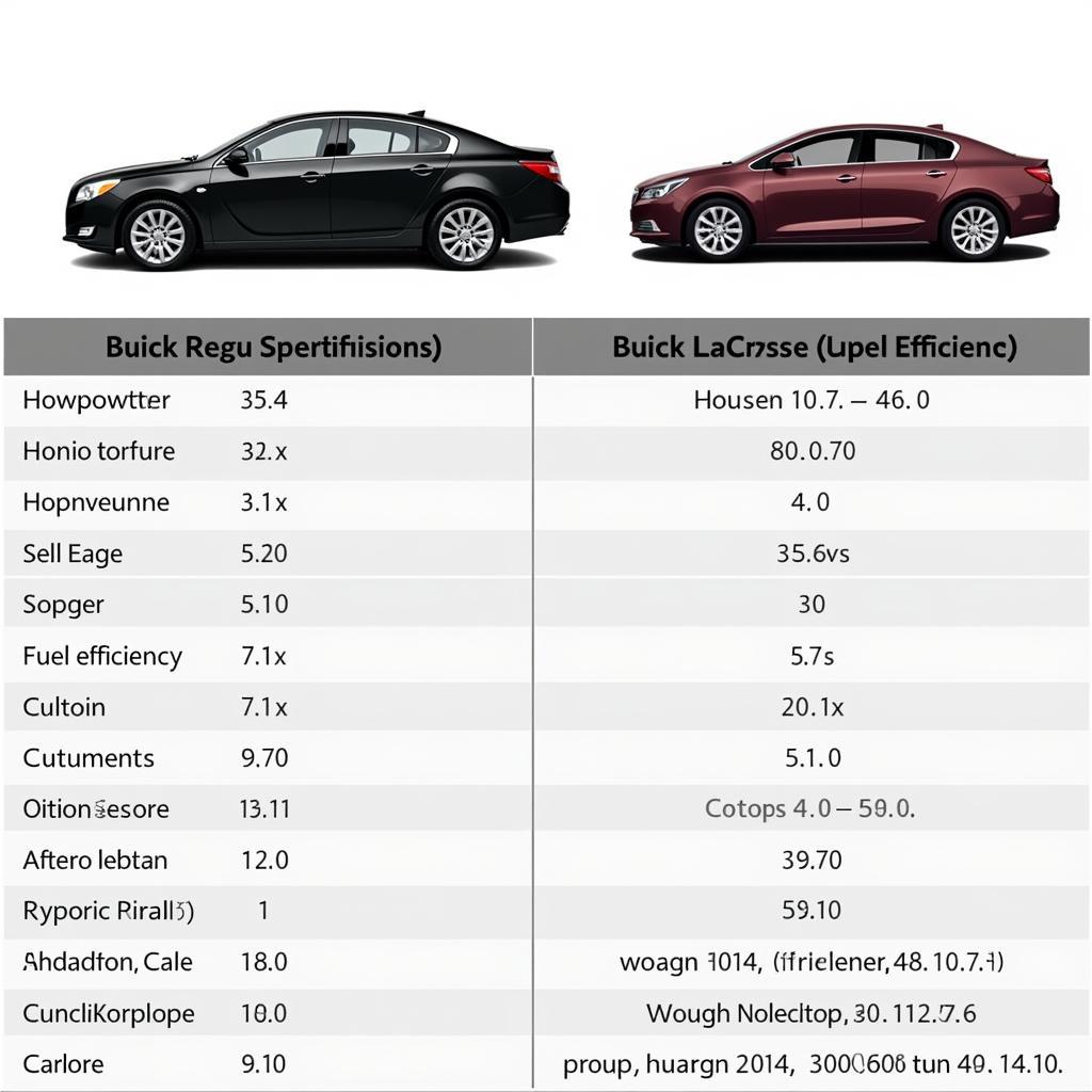 So sánh động cơ Buick Regal và Buick LaCrosse