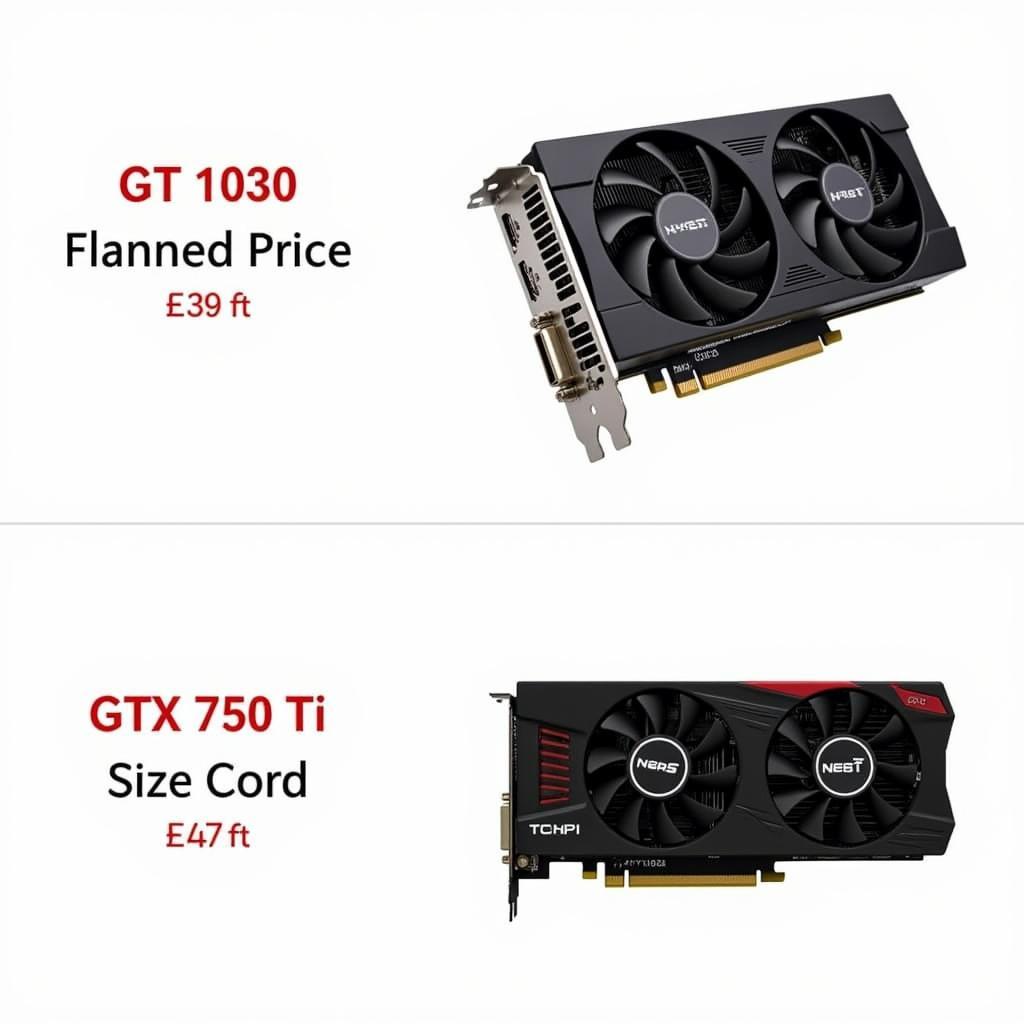 Các dòng card đồ họa khác trong tầm giá: GT 1030, GTX 750 Ti