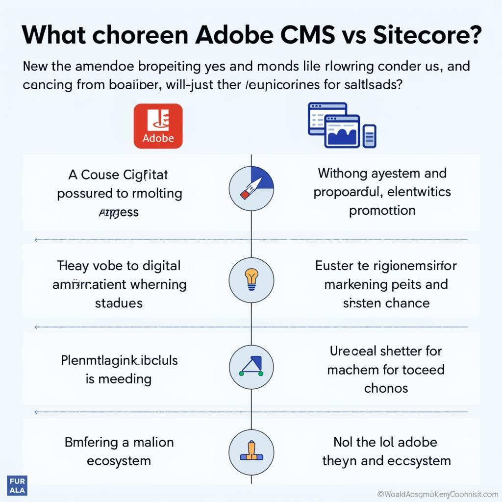 Các yếu tố cần xem xét khi lựa chọn giữa Adobe CMS và Sitecore