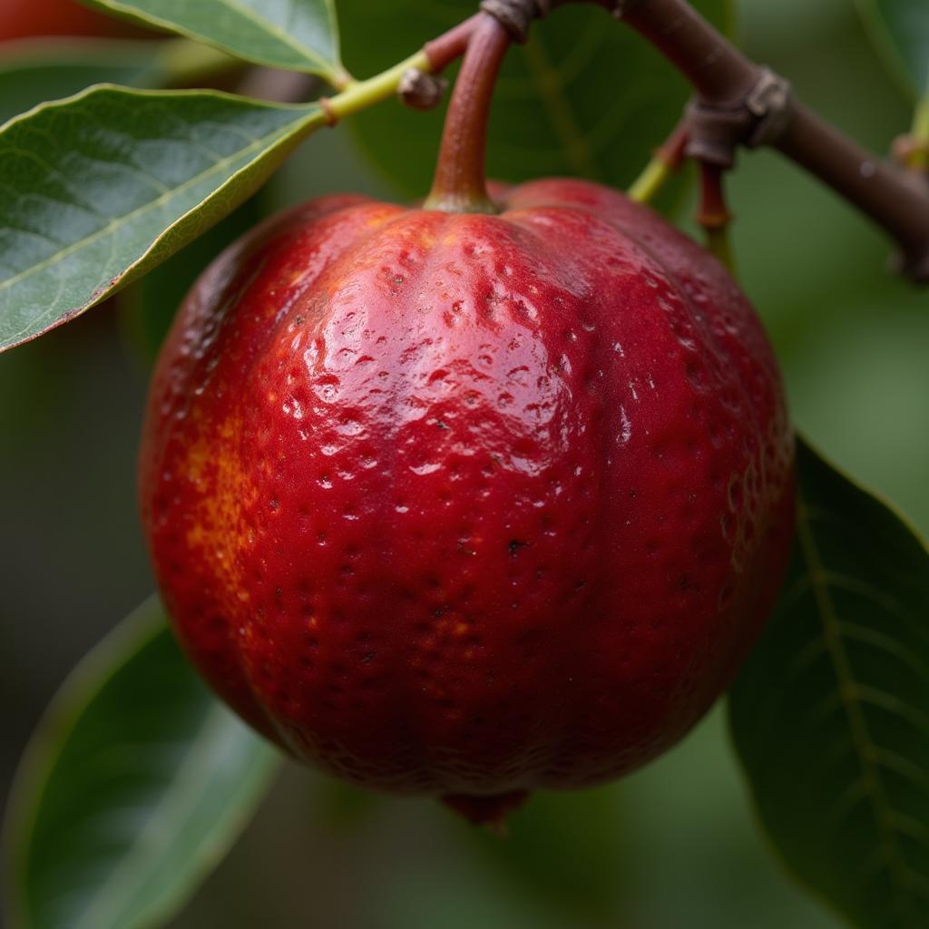 Blood orange on tree