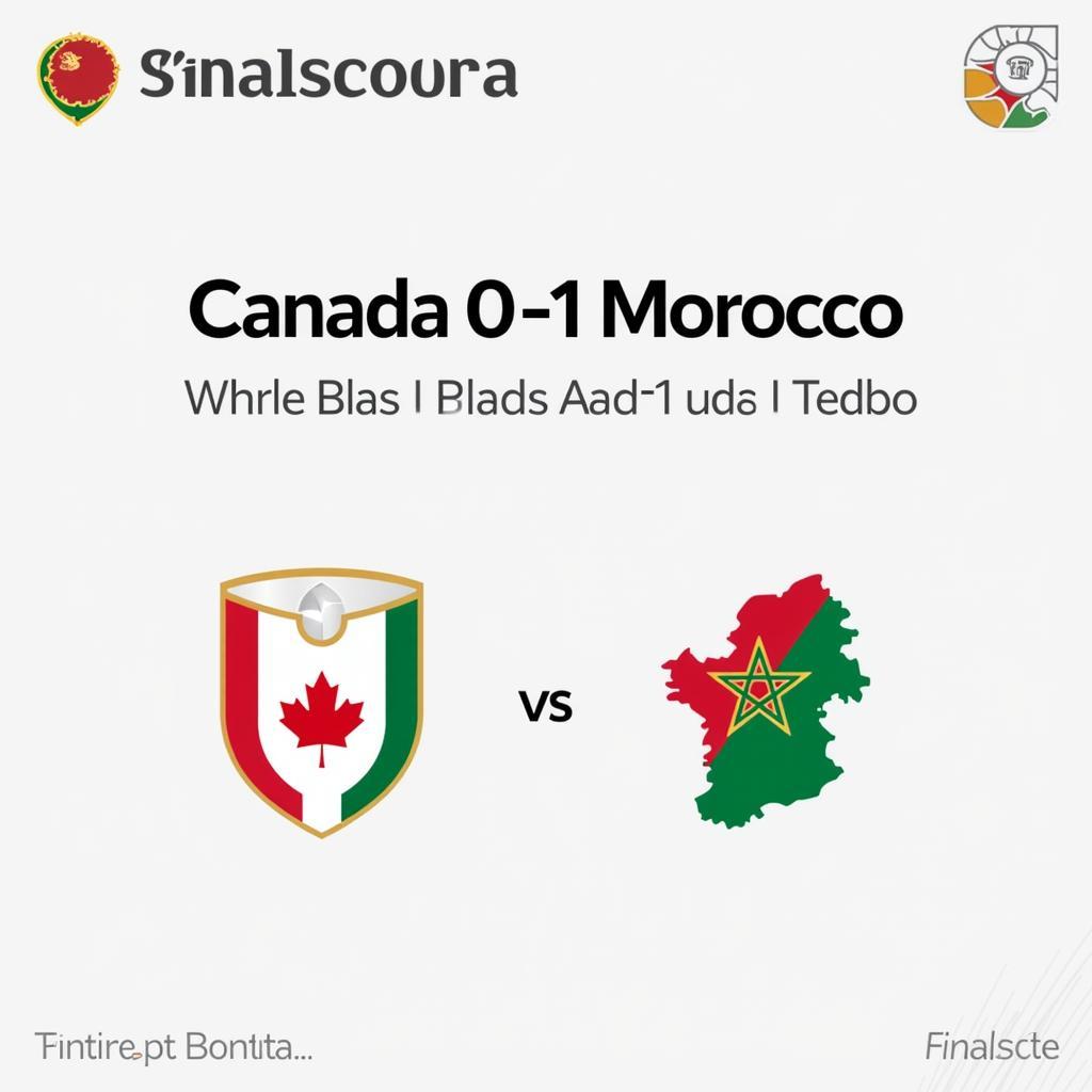 Canada 0-1 Maroc: Bảng tỷ số sau trận đấu