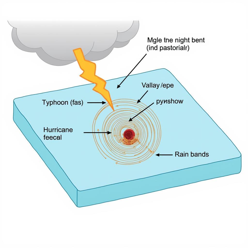 Sơ đồ minh họa cấu trúc của Typhoon và Hurricane