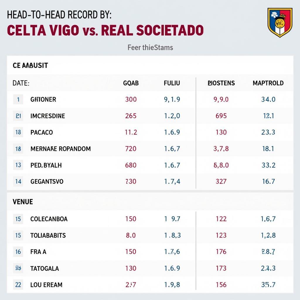 Lịch sử đối đầu giữa Celta Vigo và Real Sociedad