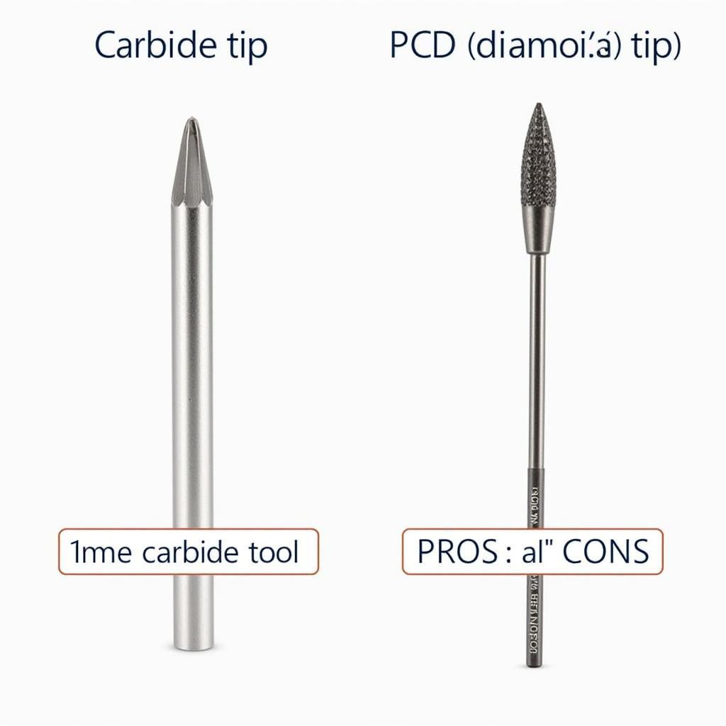 Chất liệu dao khắc đá 3mm: Carbide và kim cương