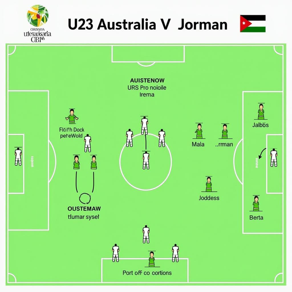 Phân tích chiến thuật giữa U23 Úc và U23 Jordan