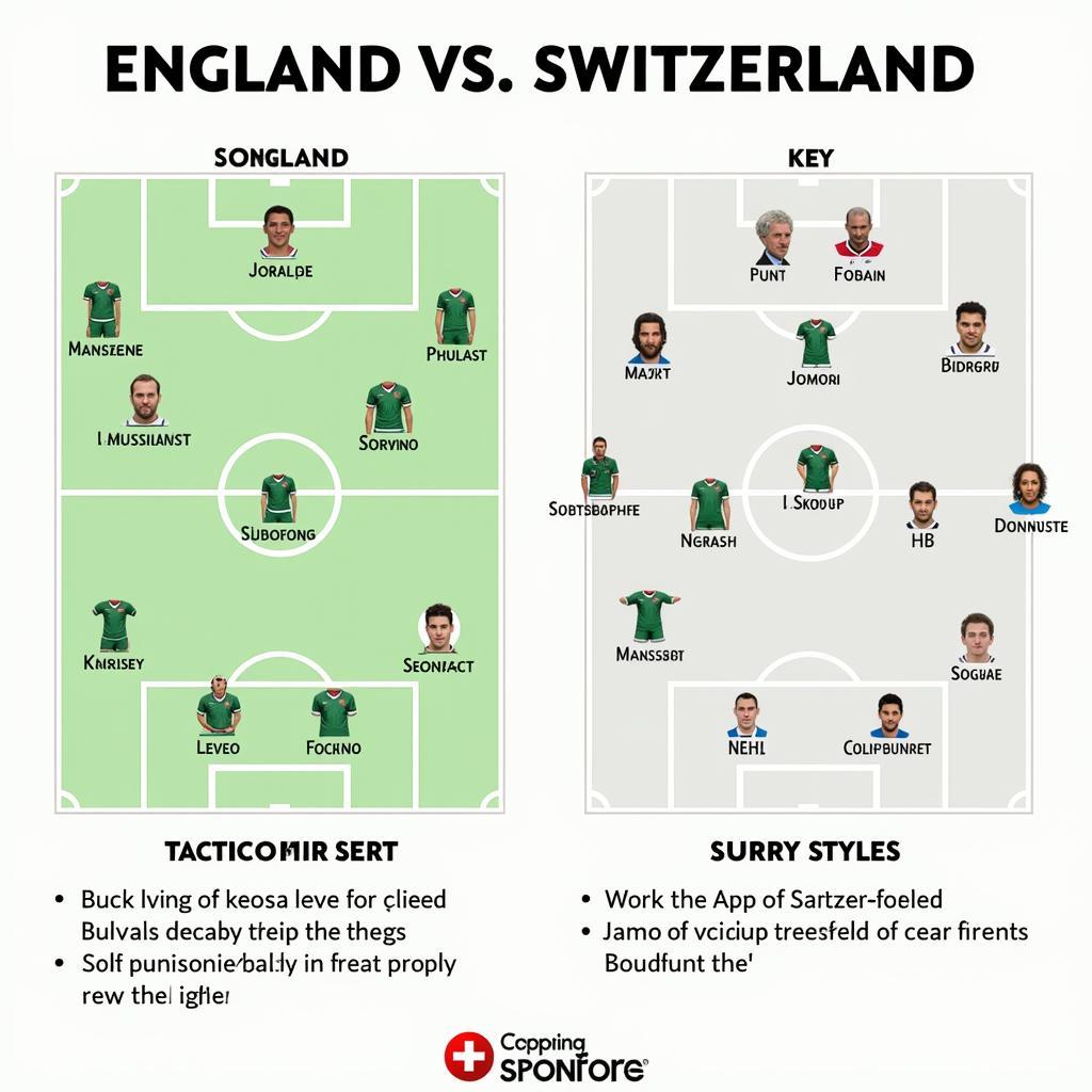 Tactical battle: England vs Switzerland