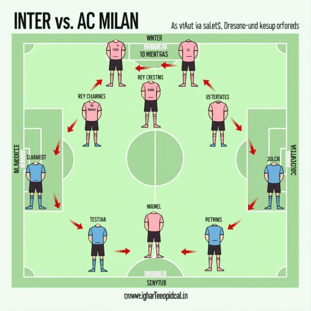 Chiến thuật của Inter và AC Milan trong trận derby