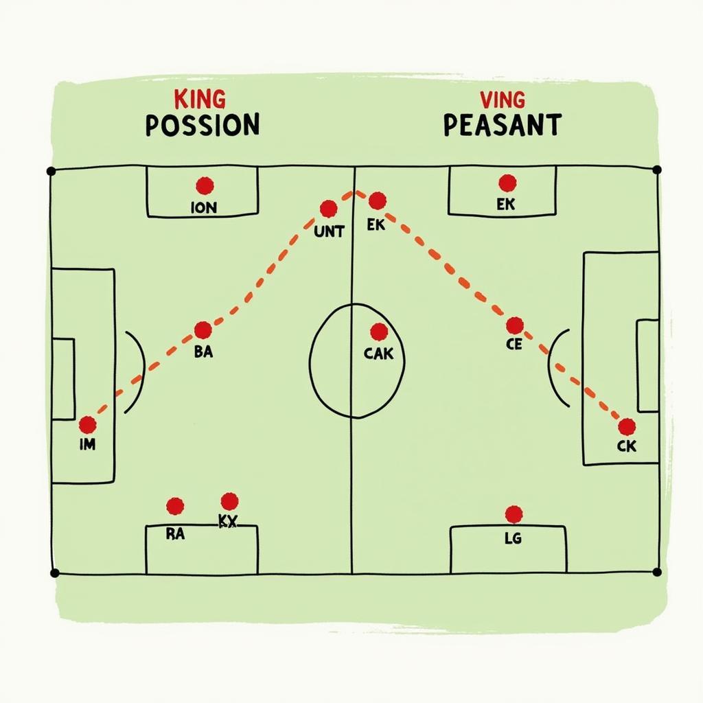 Chiến thuật King vs Peasant trong bóng đá
