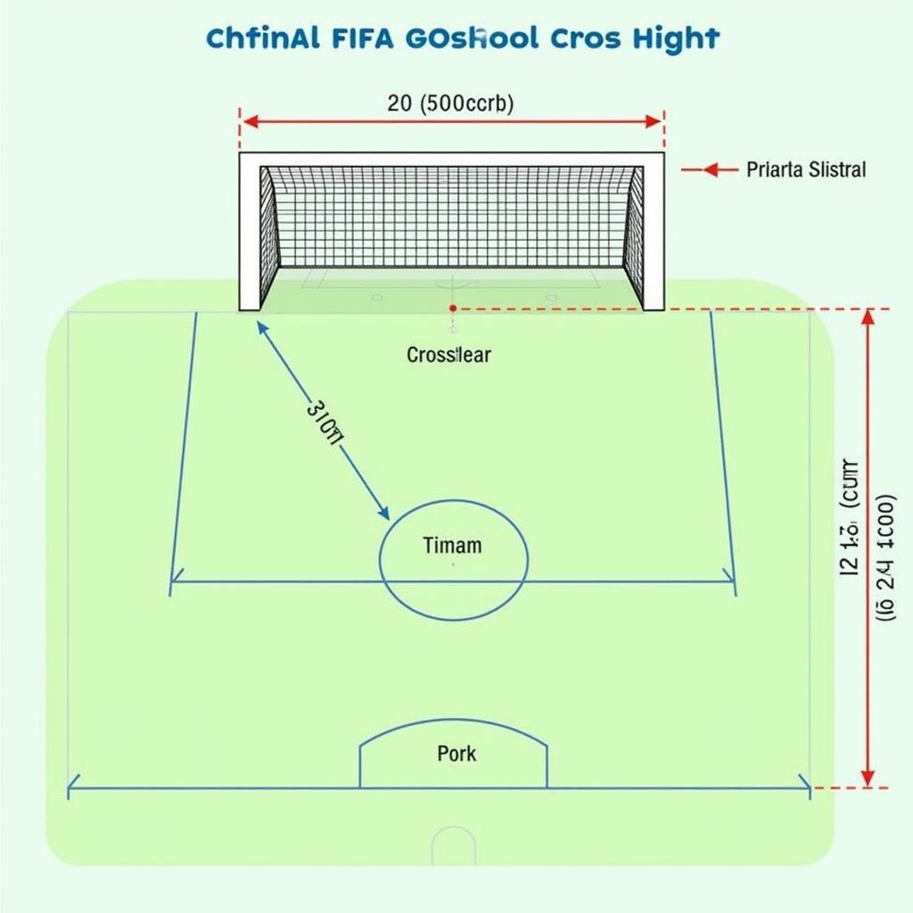 Kích thước gôn bóng đá chuẩn FIFA