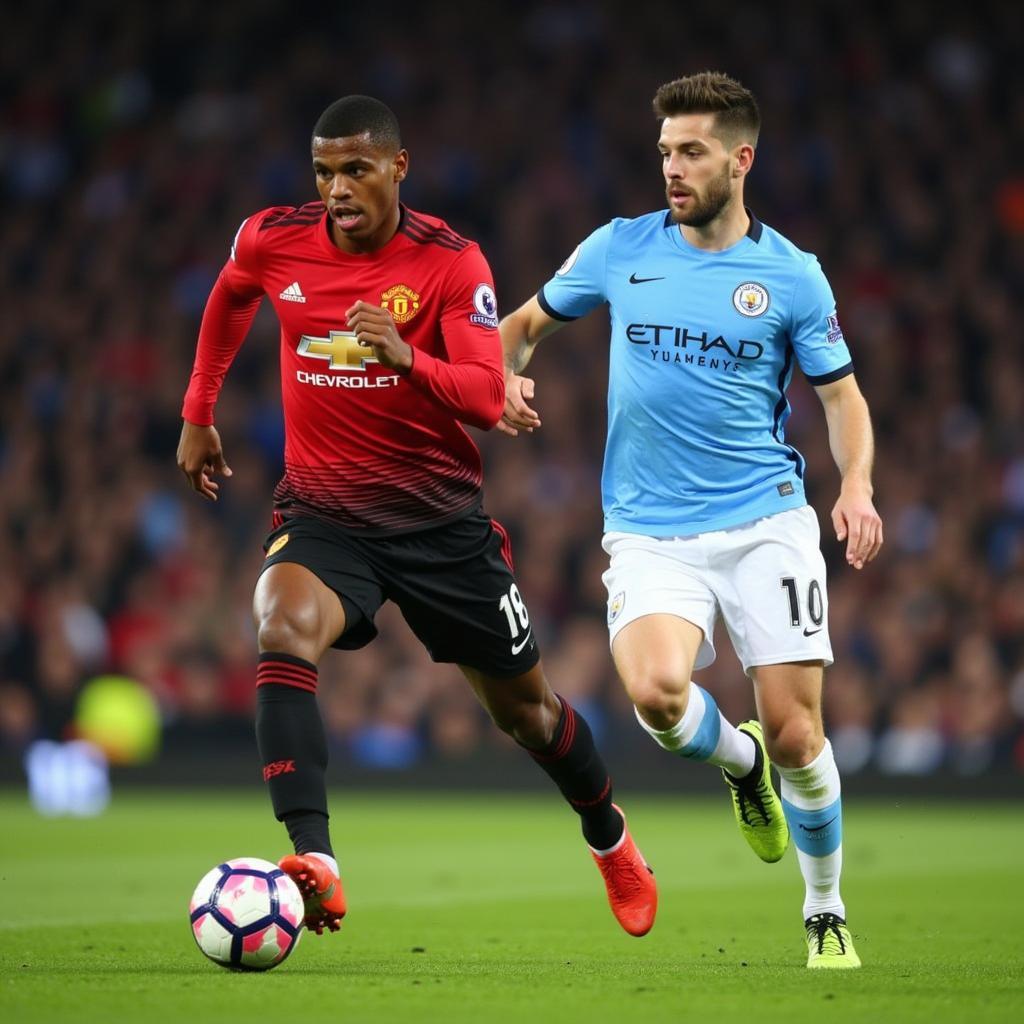 Marcus Rashford và Erling Haaland đối đầu trong trận derby Manchester