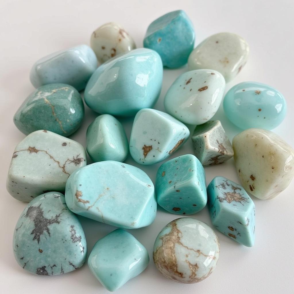 Đá Amazonite Kết Hợp Đá Thạch Anh