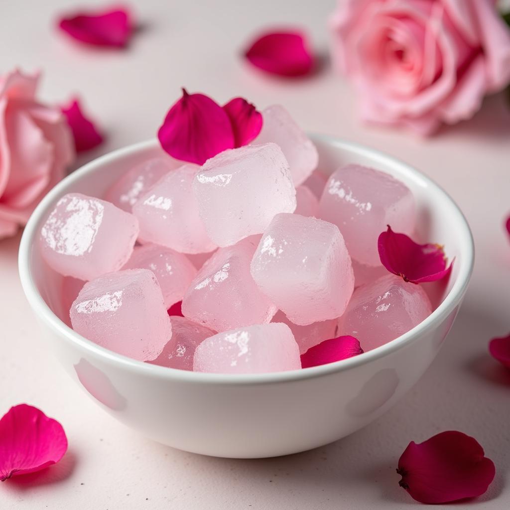 Ice cubes for skin