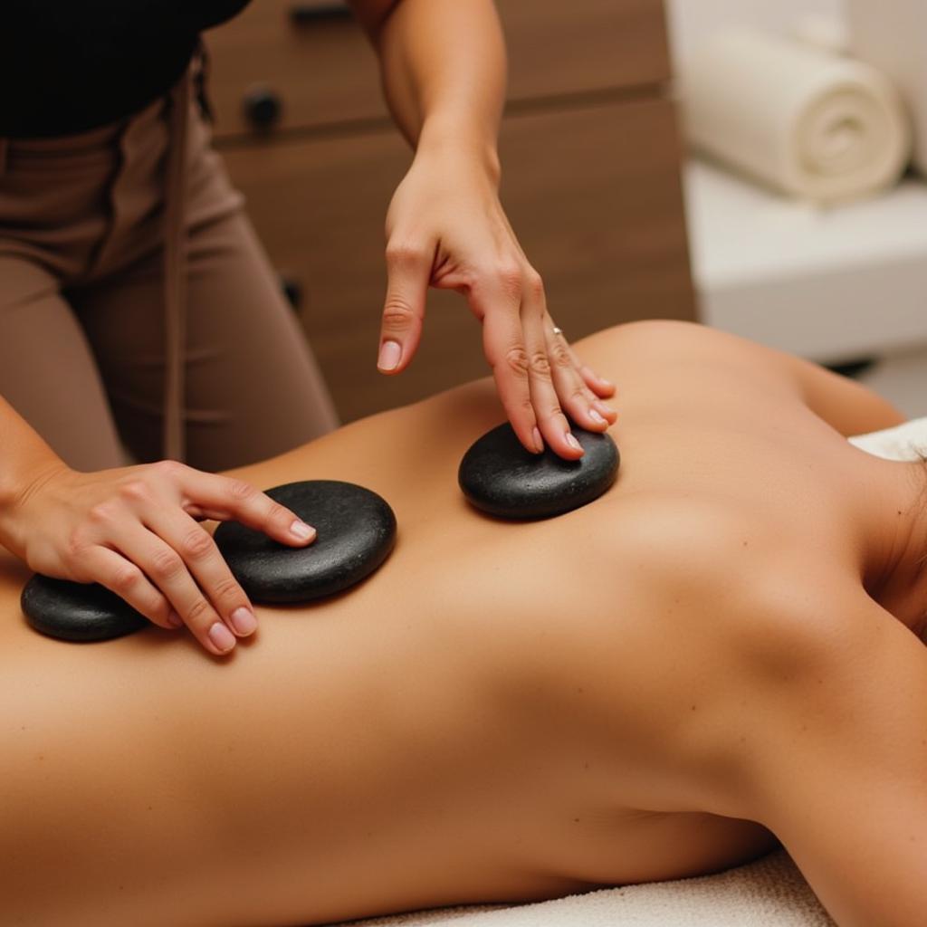 Đá Nóng Spa Liệu Pháp