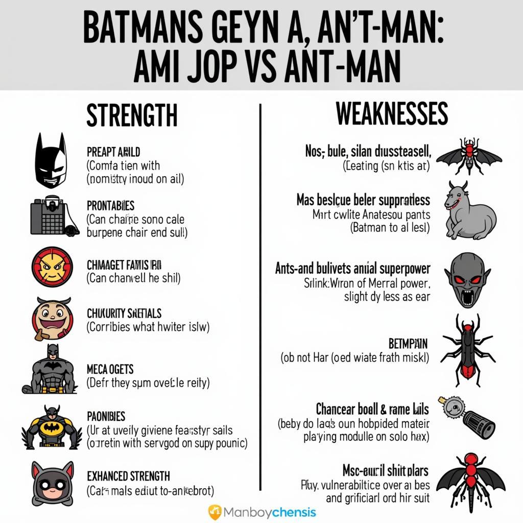 Phân tích điểm mạnh và điểm yếu của Batman và Ant-Man