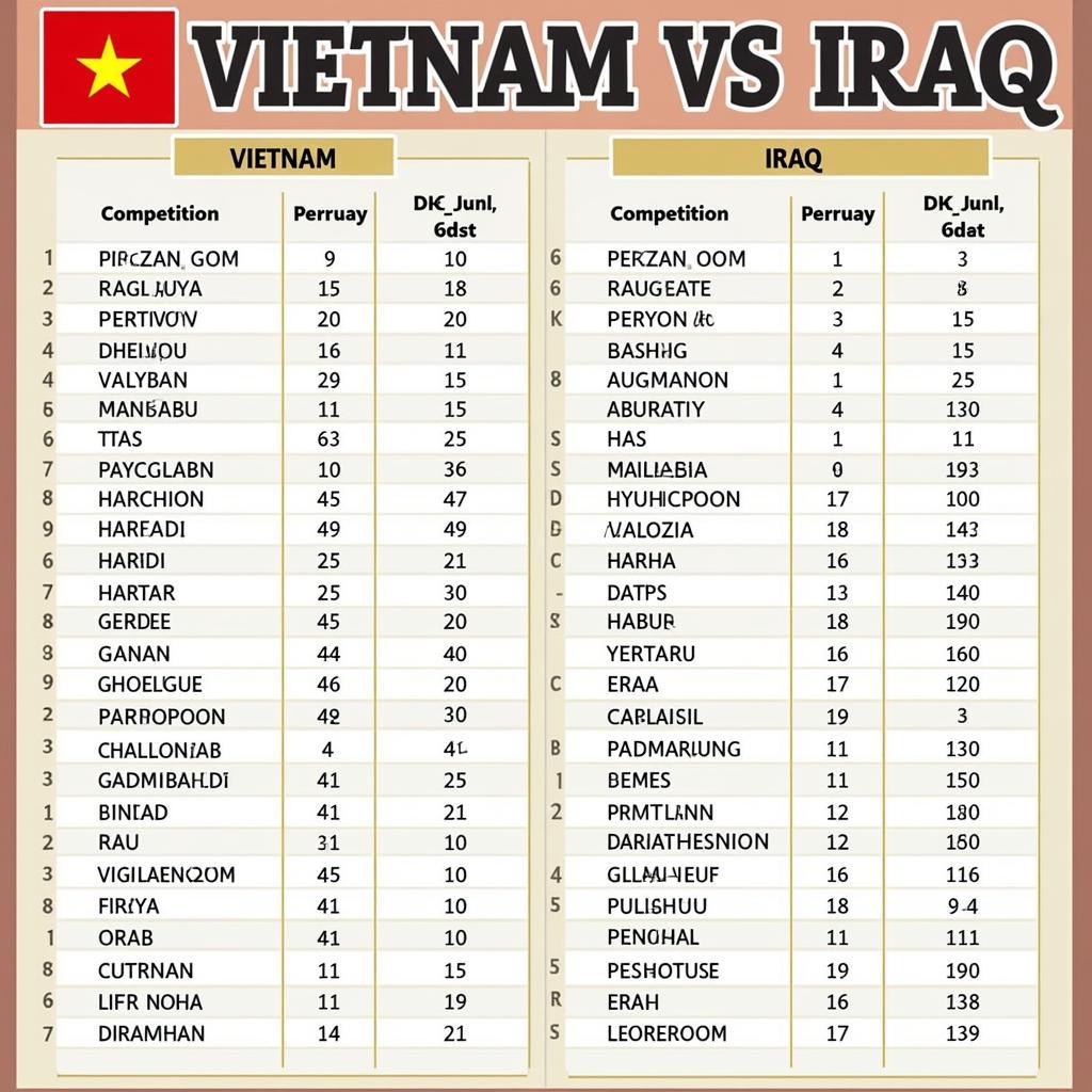 Lịch sử đối đầu Việt Nam - Iraq