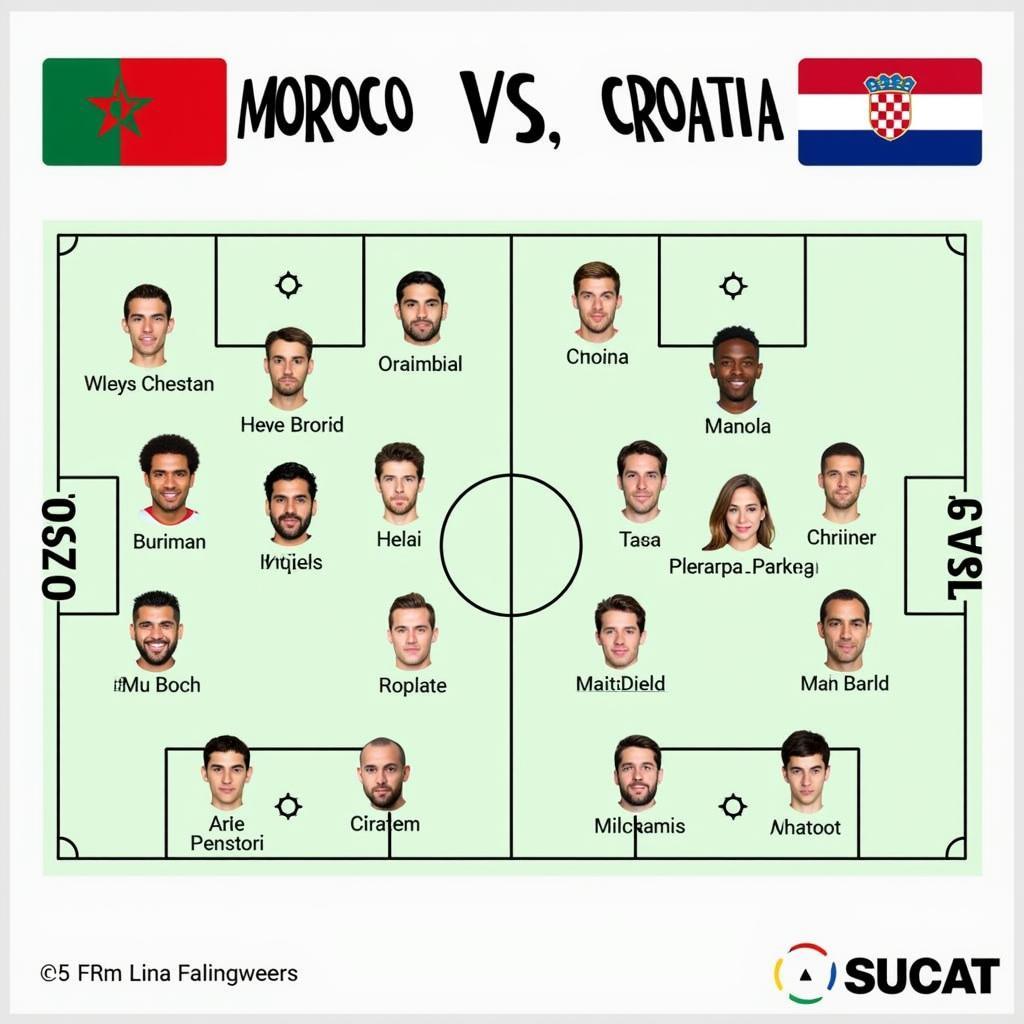 Đội Hình Maroc vs Croatia