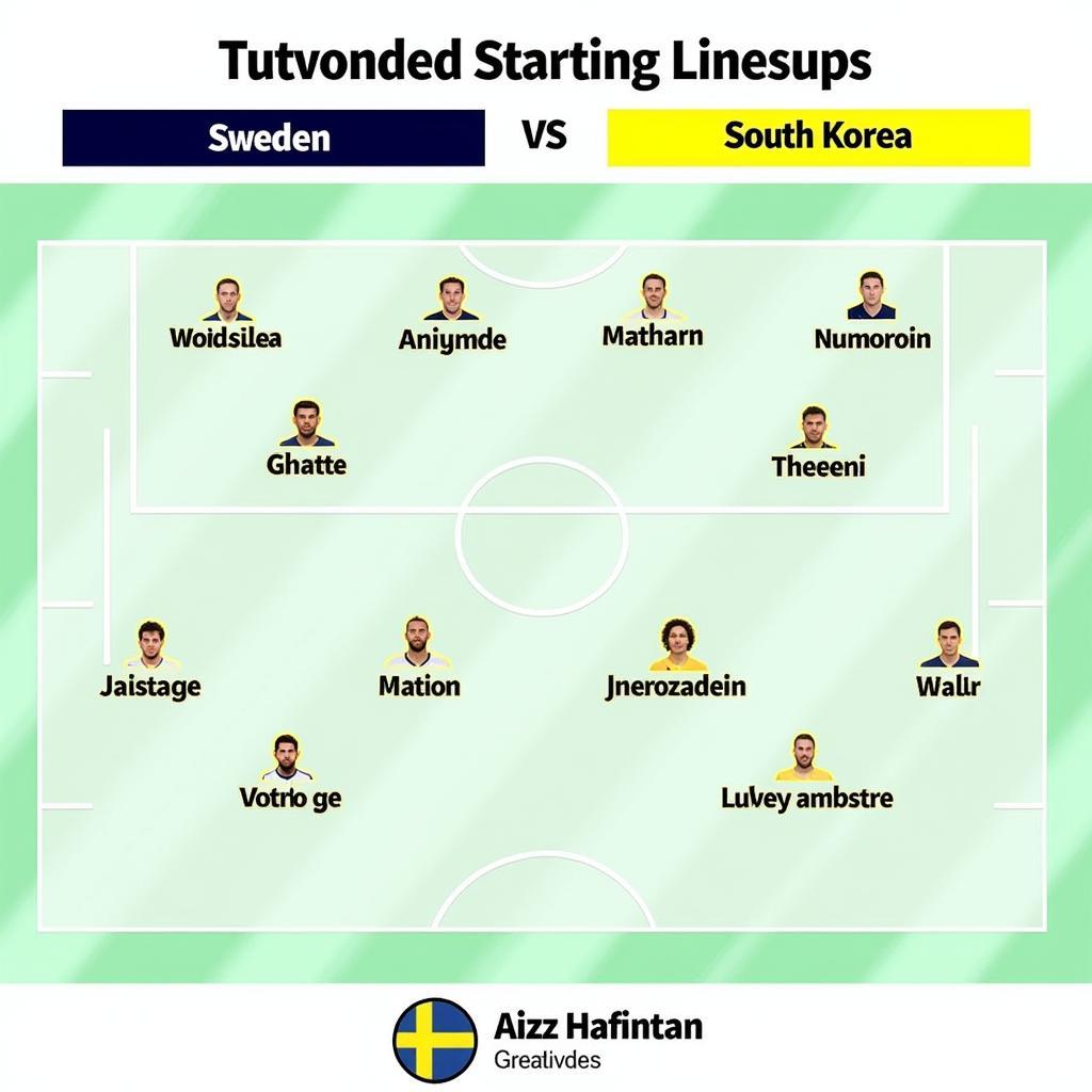 Đội hình ra quân Thụy Điển vs Hàn Quốc