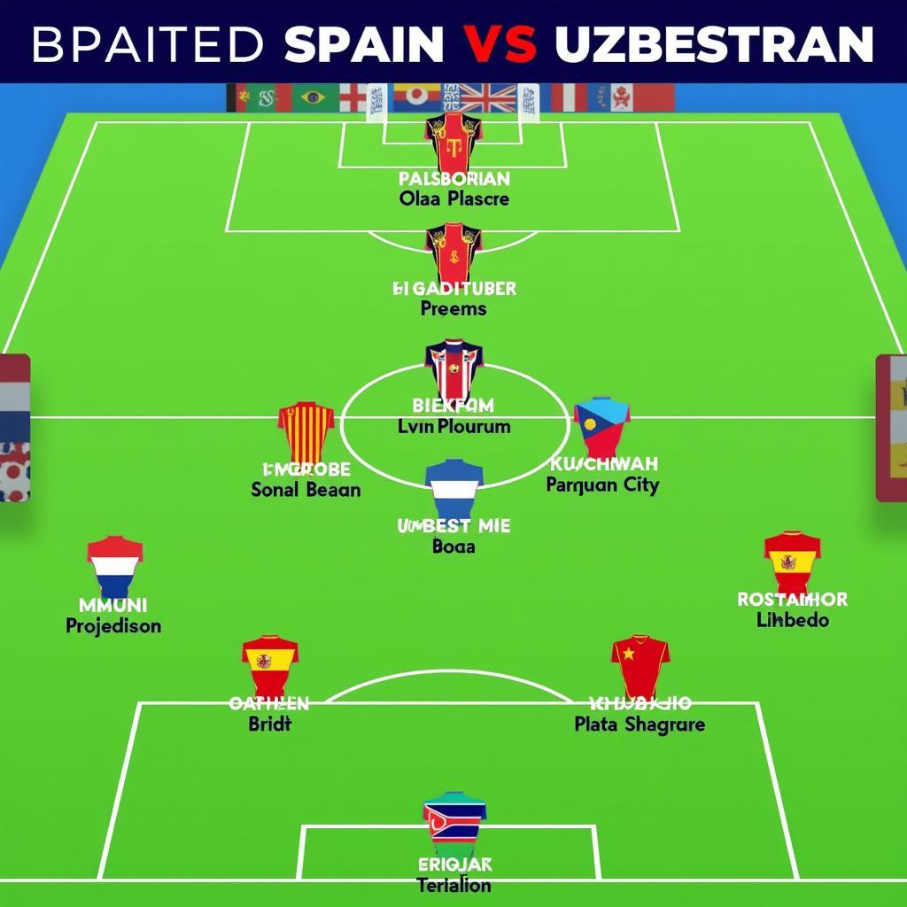 Dự đoán đội hình ra sân Tây Ban Nha vs Uzbekistan