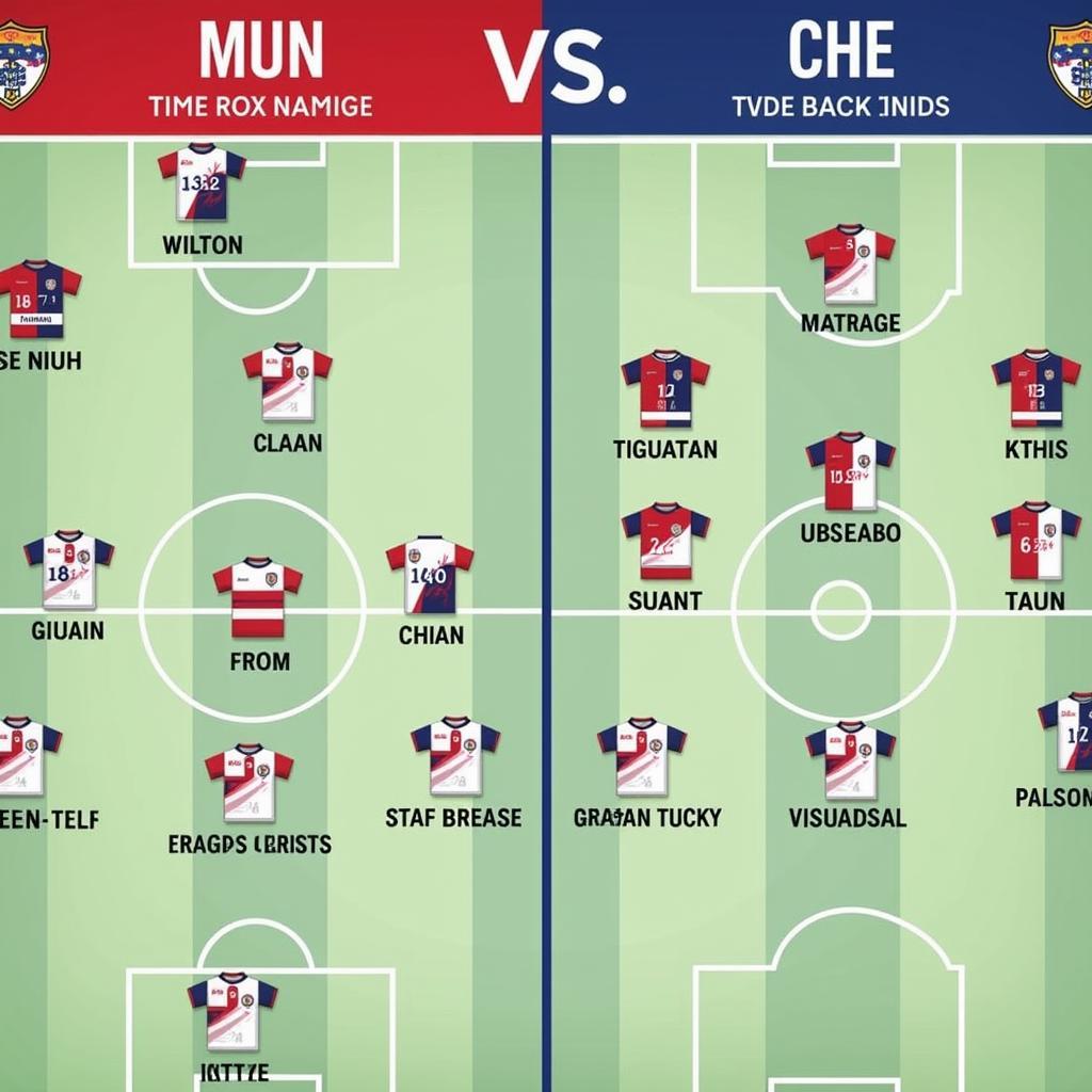 Đội hình ra sân MUN vs CHE