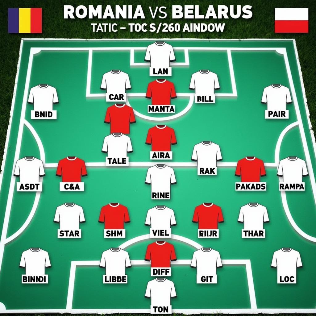 Đội hình ra sân Romania vs Belarus