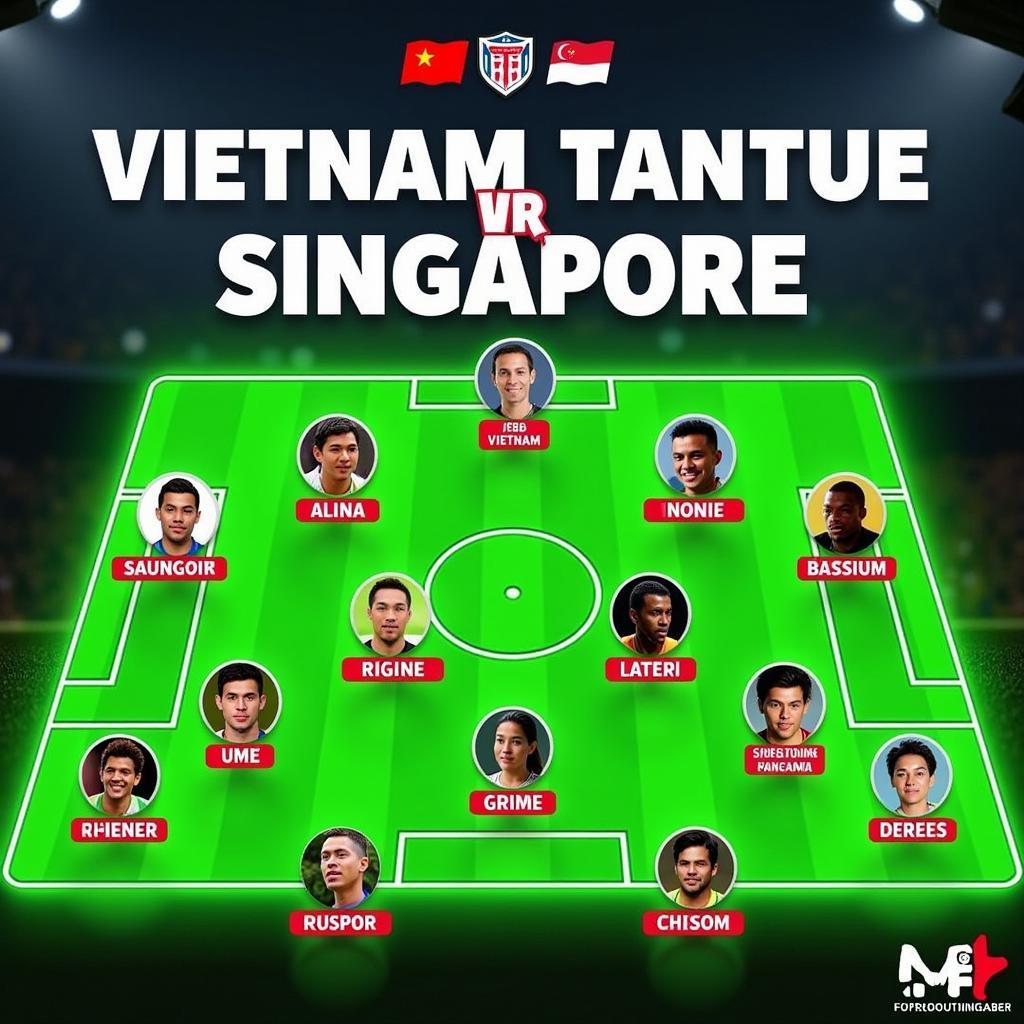 Đội hình Việt Nam - Singapore