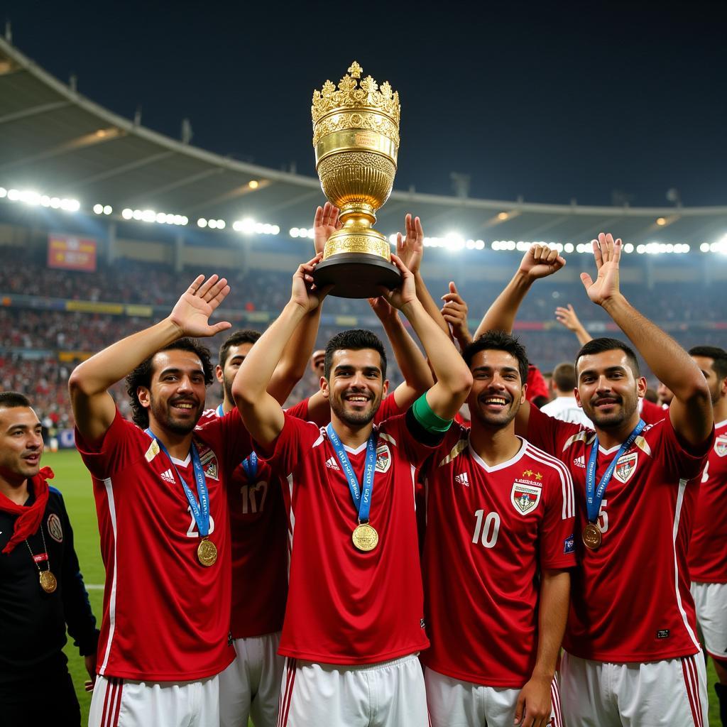 Iraq National Football Team Winning the 2007 AFC Asian Cup