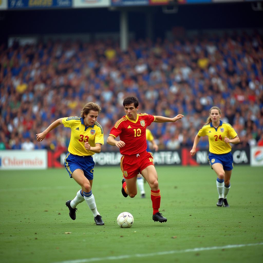 Đội tuyển bóng đá Romania trong trận đấu tại World Cup 1994