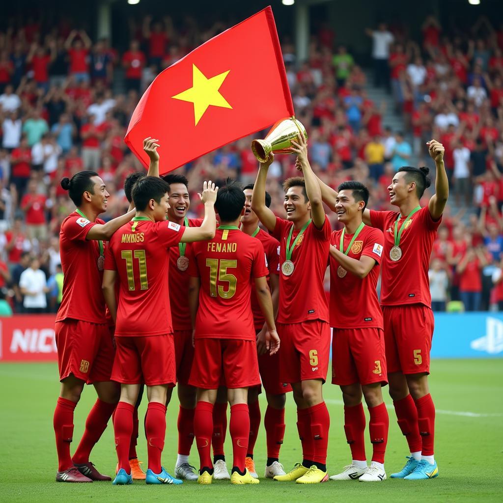 Vietnam football team wins SEA Games 32