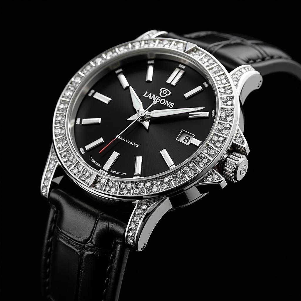 Luxury Men's Watch with Diamonds